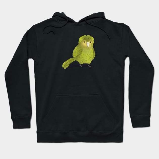 Kakapo Bird Hoodie by julianamotzko